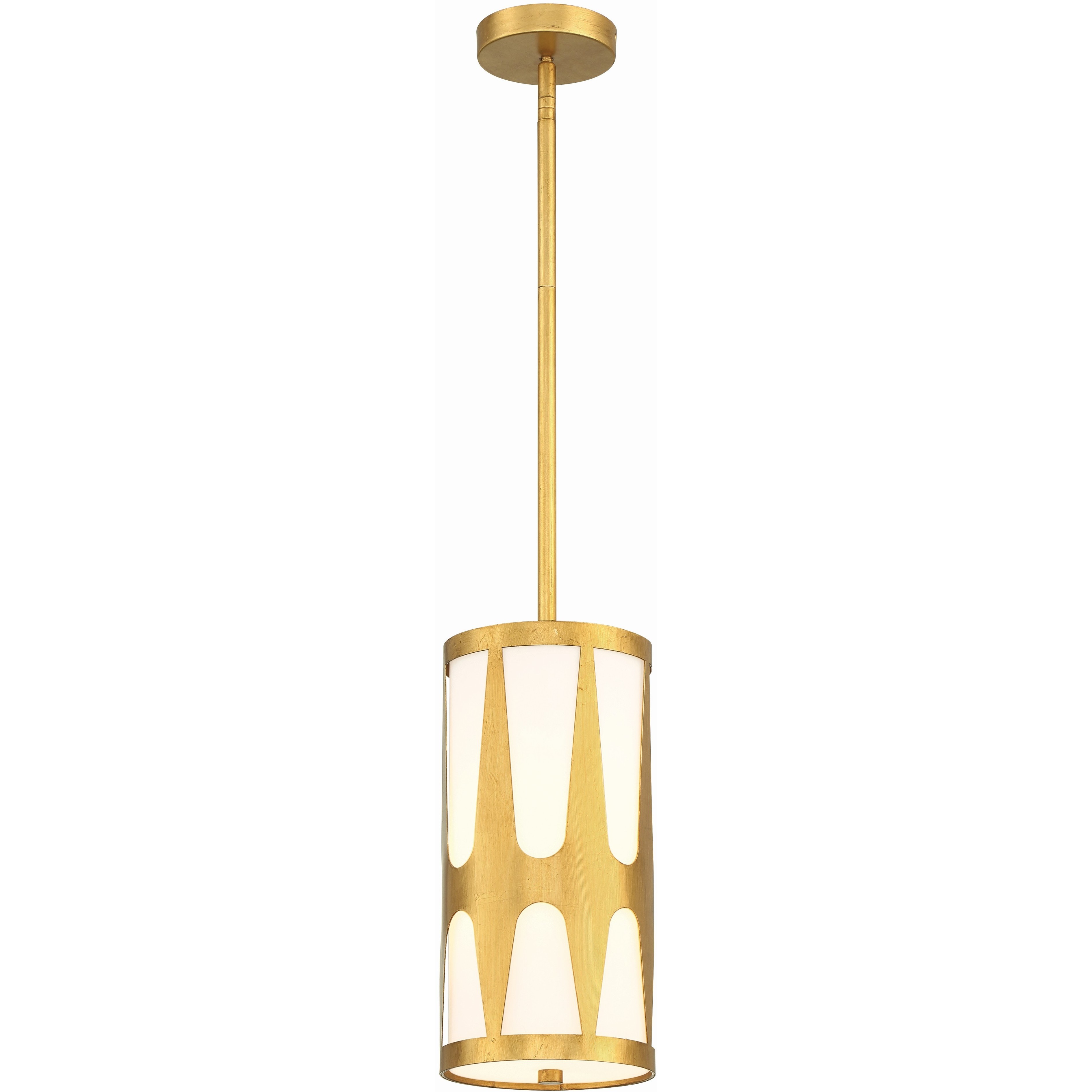 Royston 1 Light 7 inch Antique Gold Mini Pendant Ceiling Light