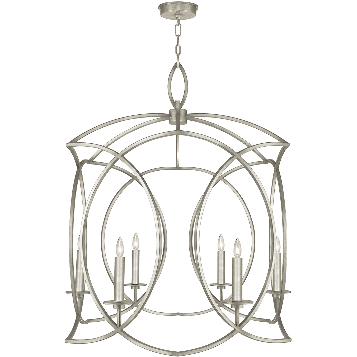 Cienfuegos 6 Light 28.5 inch Silver Chandelier Ceiling Light