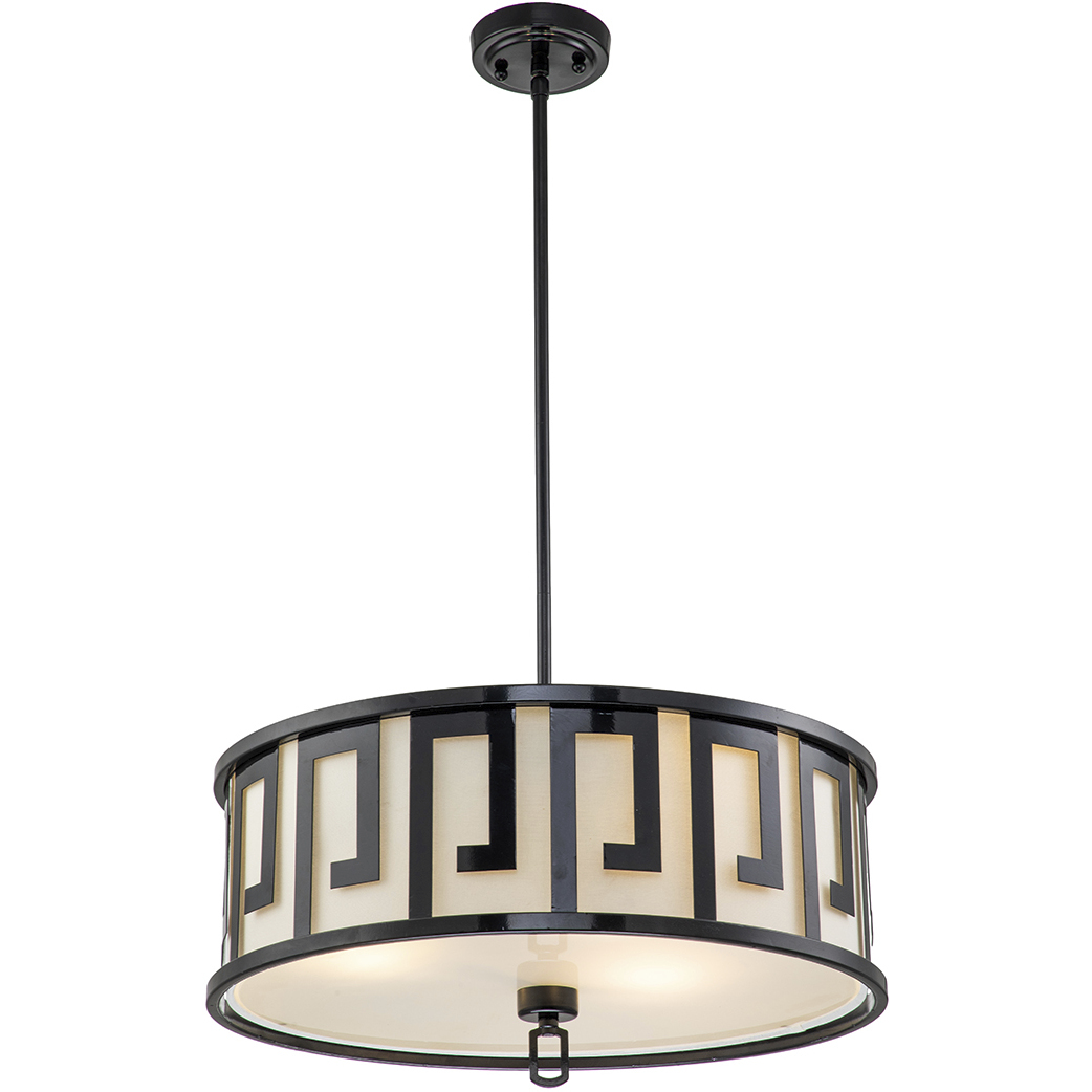 Lemuria 3 Light 22 inch Black Pendant Ceiling Light, Large