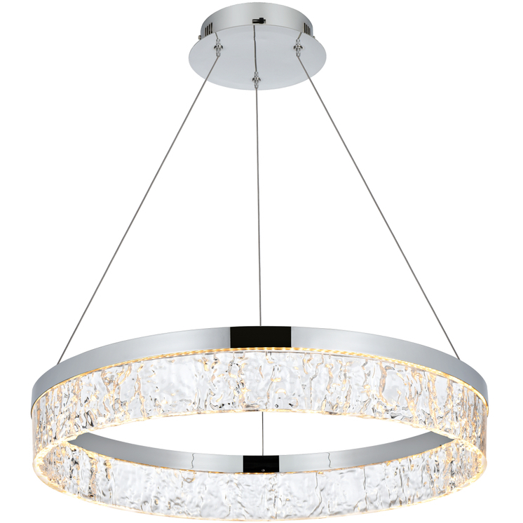 Linden 1 Light 22 inch Chrome Chandelier Ceiling Light