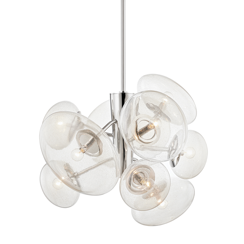 Opera 9 Light 30.75 inch Polished Nickel Pendant Ceiling Light