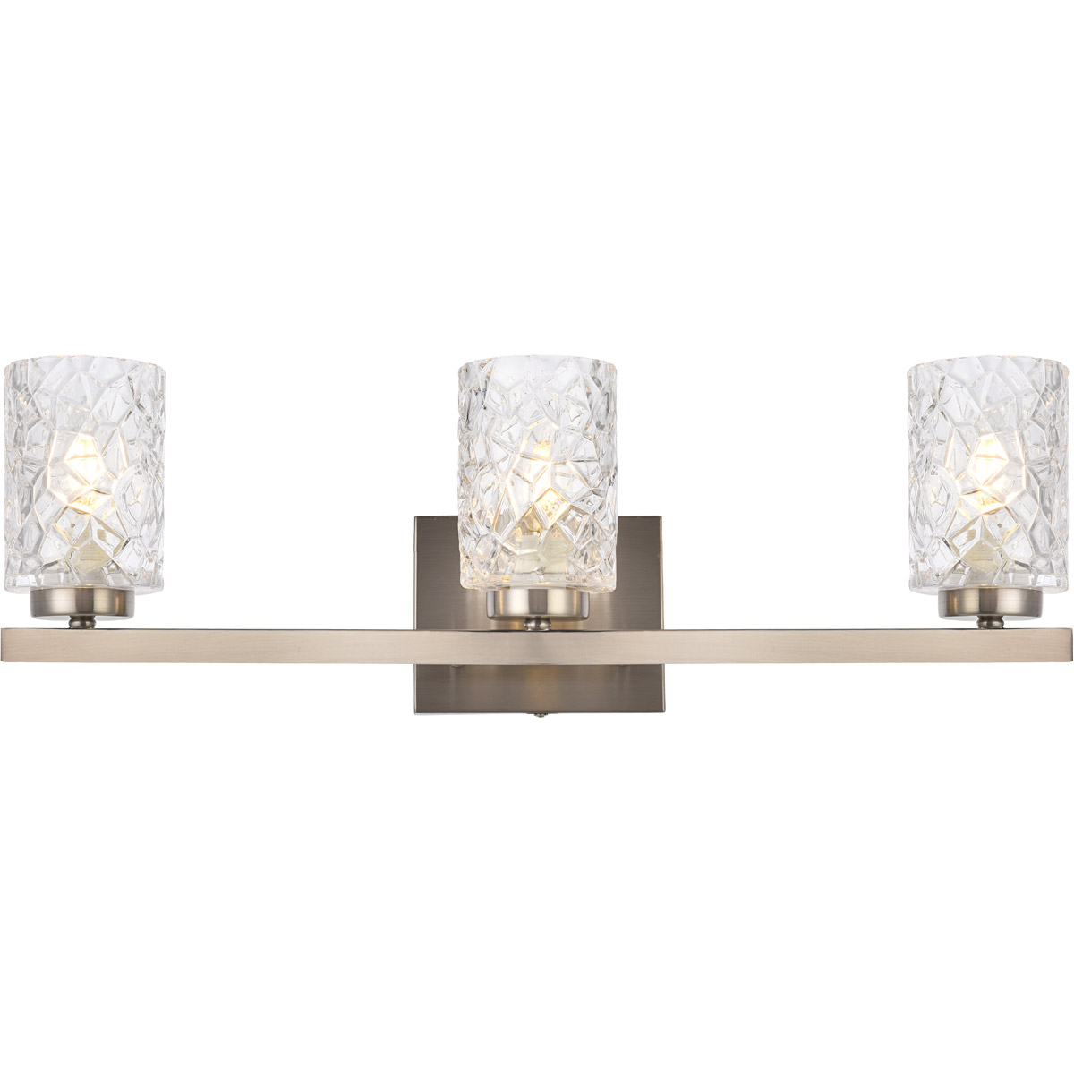 Cassie 3 Light 24 inch Stain Nickel Bath Sconce Wall Light in Satin Nickel
