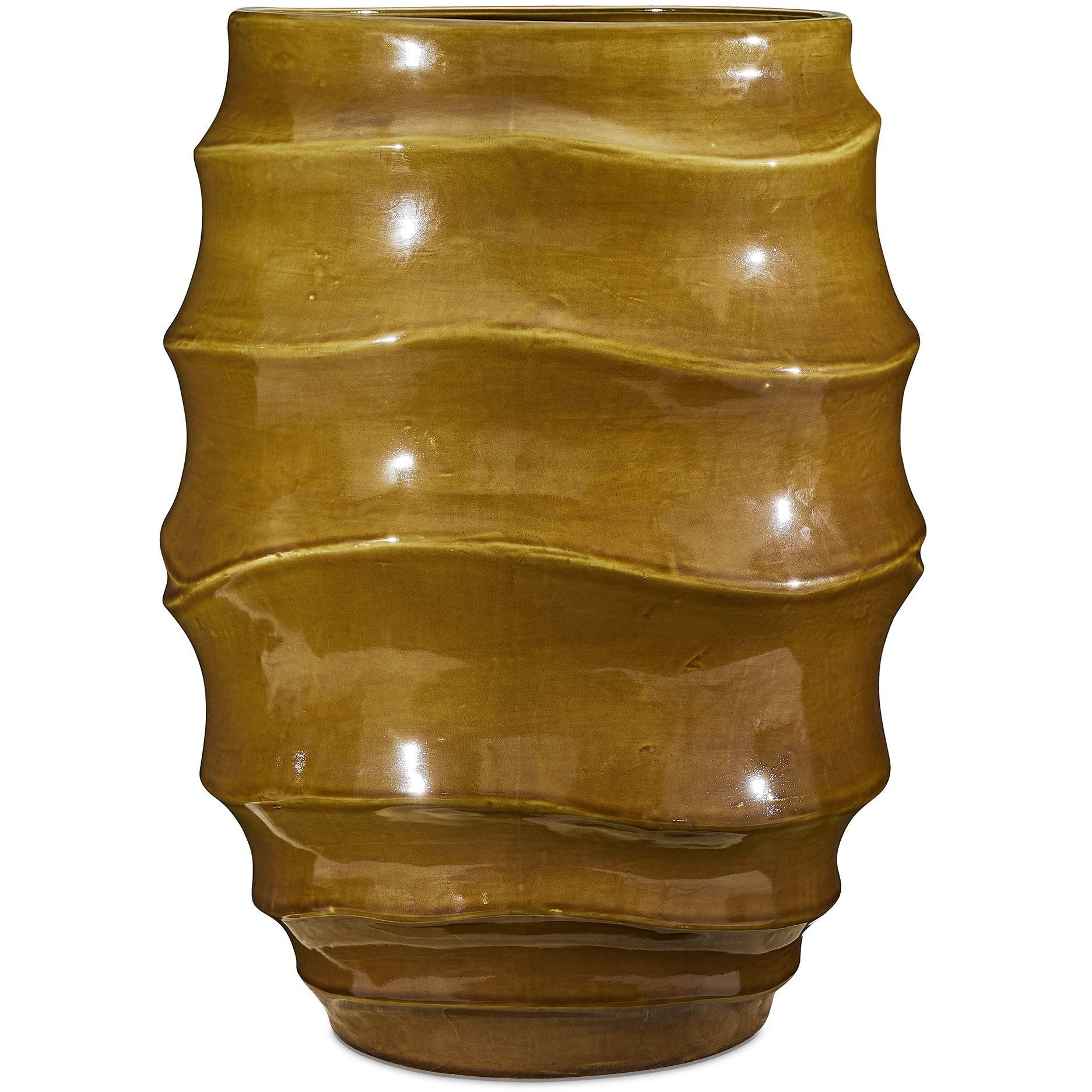 Canyon Wave Earthy Glaze Indoor-Outdoor Earthy Planter