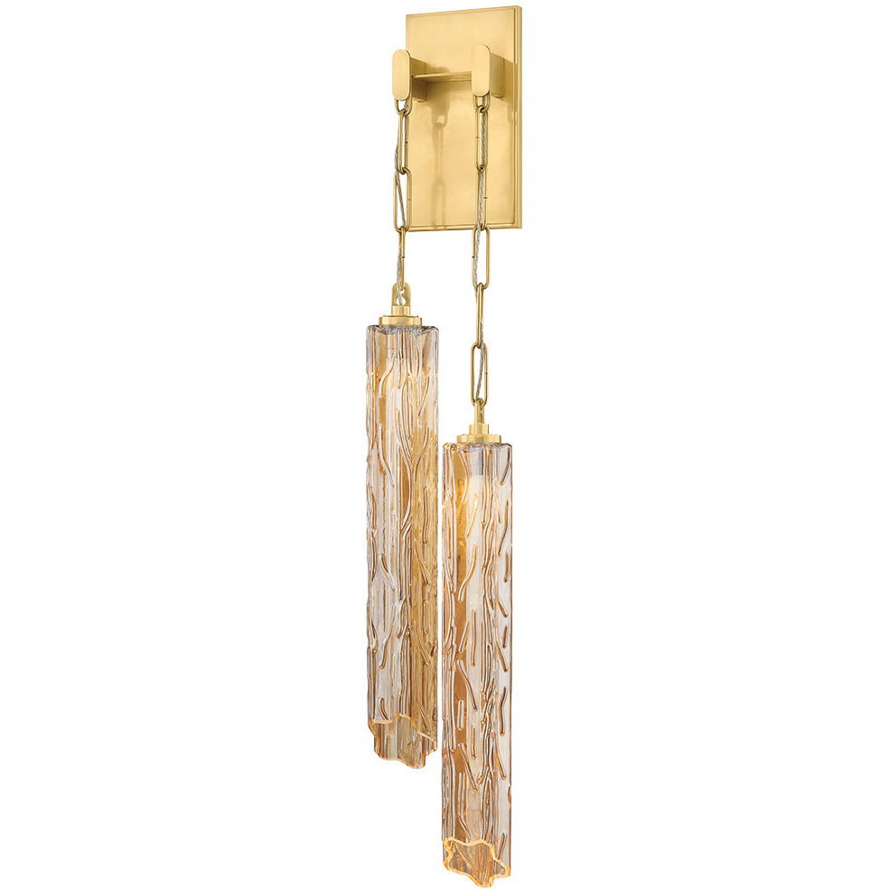 Malaga LED 6.25 inch Vintage Brass Wall Sconce Wall Light