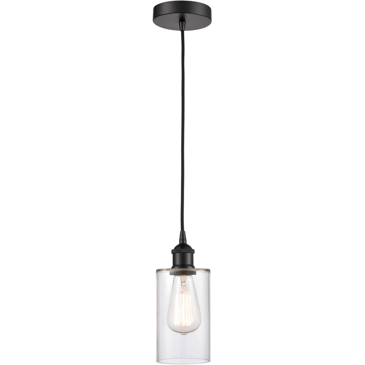 Edison Clymer LED 4 inch Matte Black Mini Pendant Ceiling Light