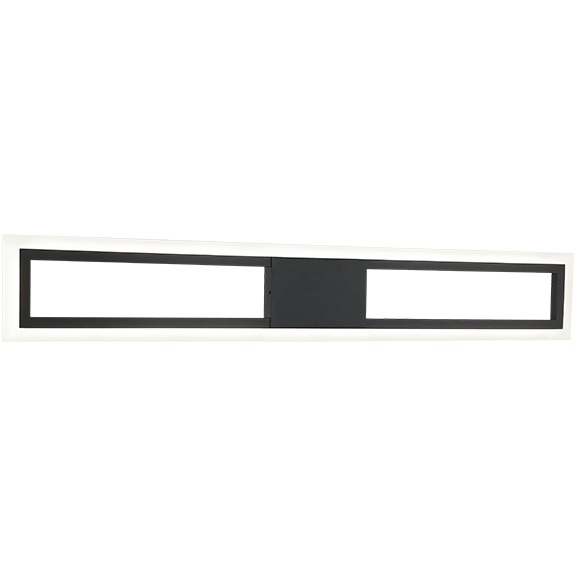 Valance LED 30 inch Matte Black Wall Sconce Wall Light