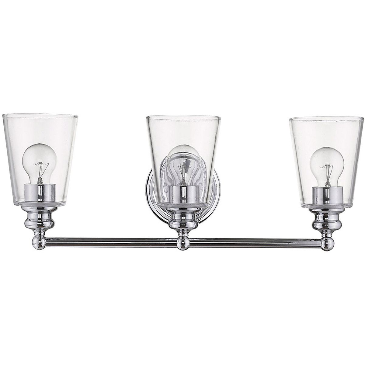 Ceil 3 Light 23 inch Chrome Vanity Light Wall Light