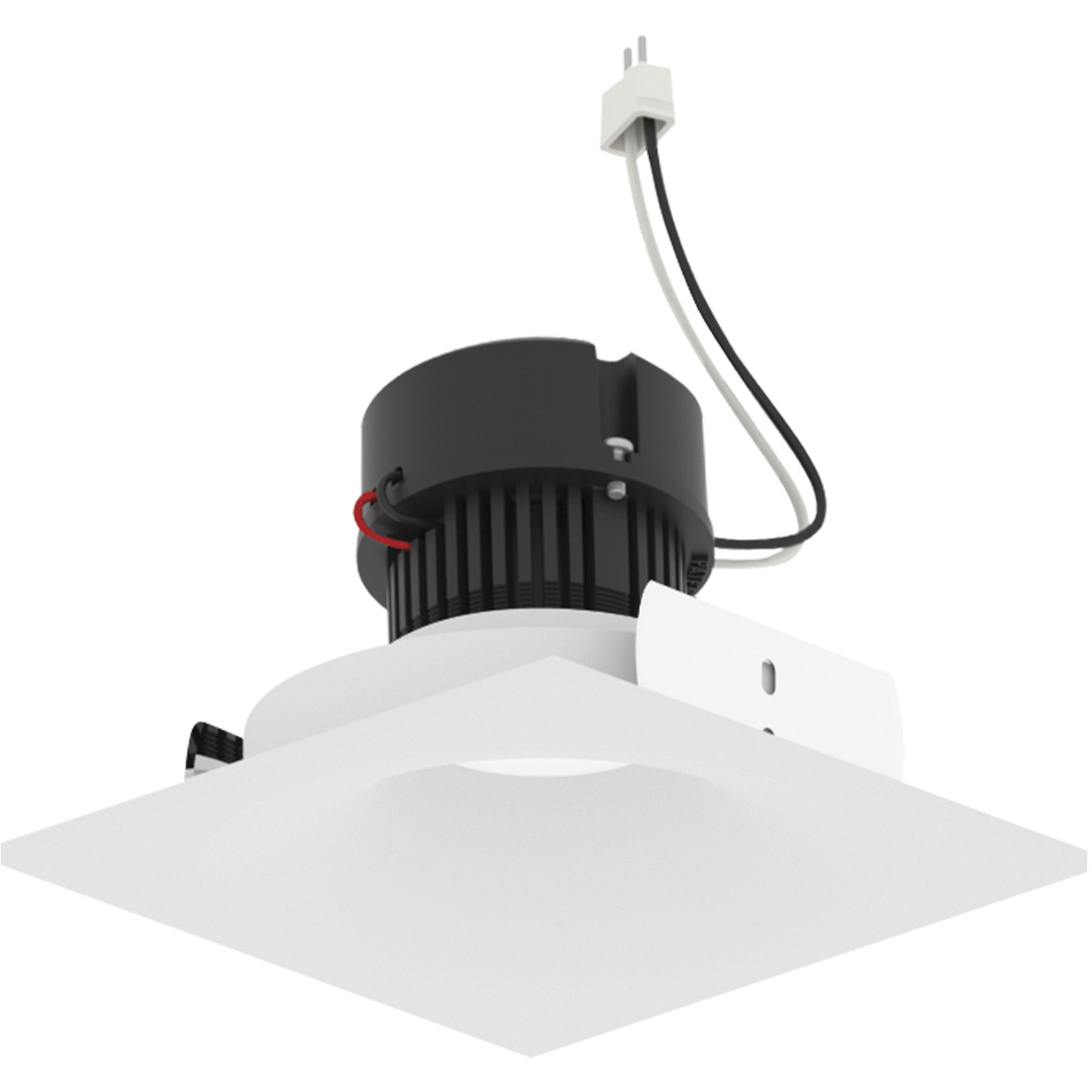 Pearl Warm White LED Square Bullnose Retrofit in 2700K, 4" Retrofit