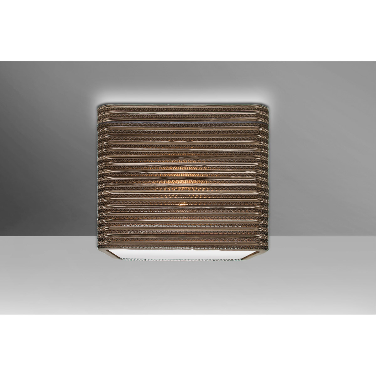 Kirk 12 LED 12 inch Bronze Semi-Flush Mount Ceiling Light
