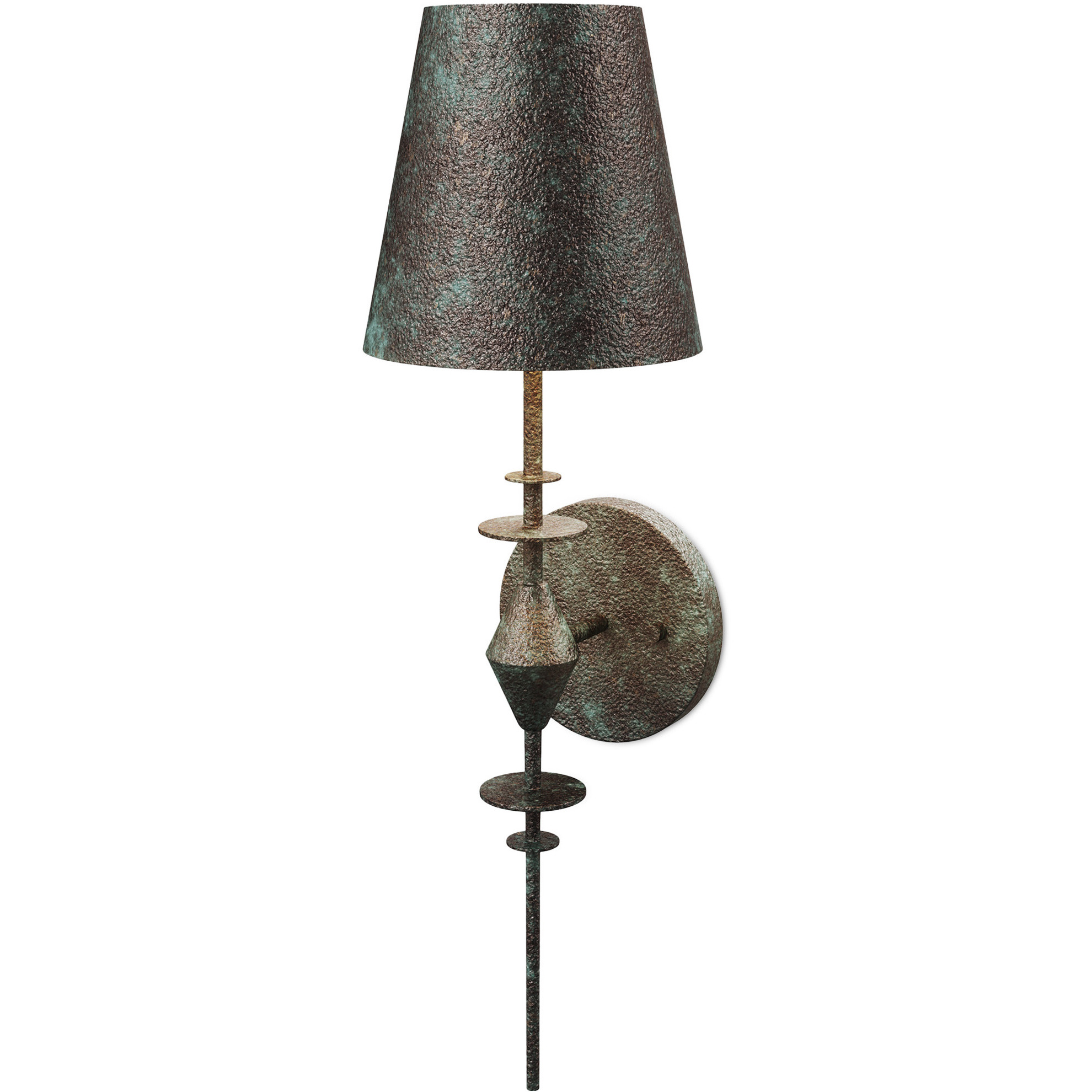 Anselm 1 Light 5.25 inch Verde Bronze and Contemporary Gold Wall Sconce Wall Light