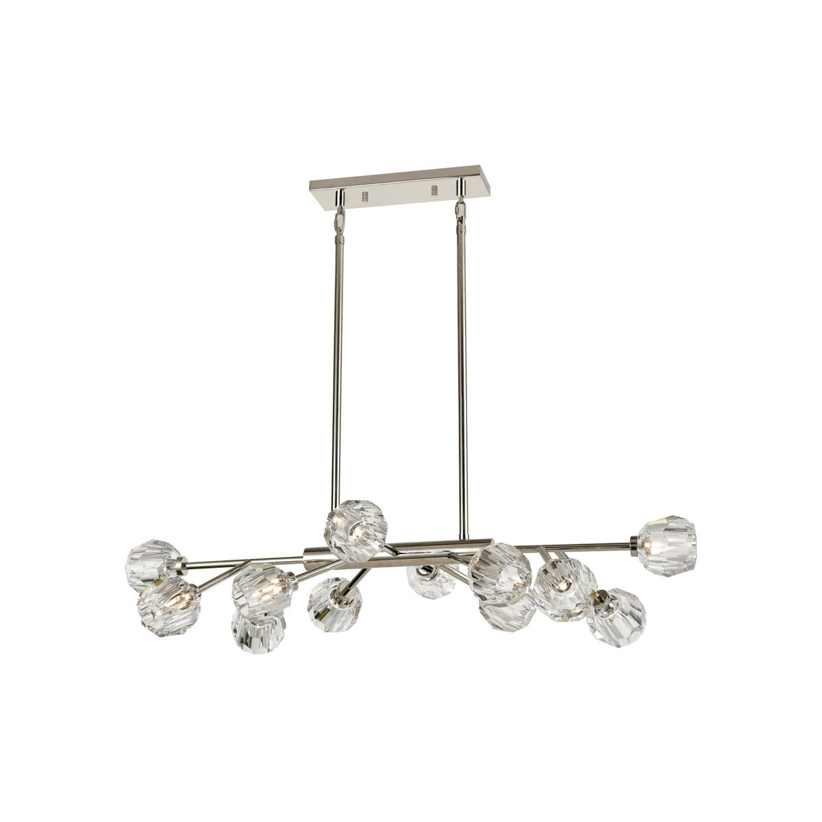 Parisian LED 26 inch Polished Nickel Chandelier Ceiling Light