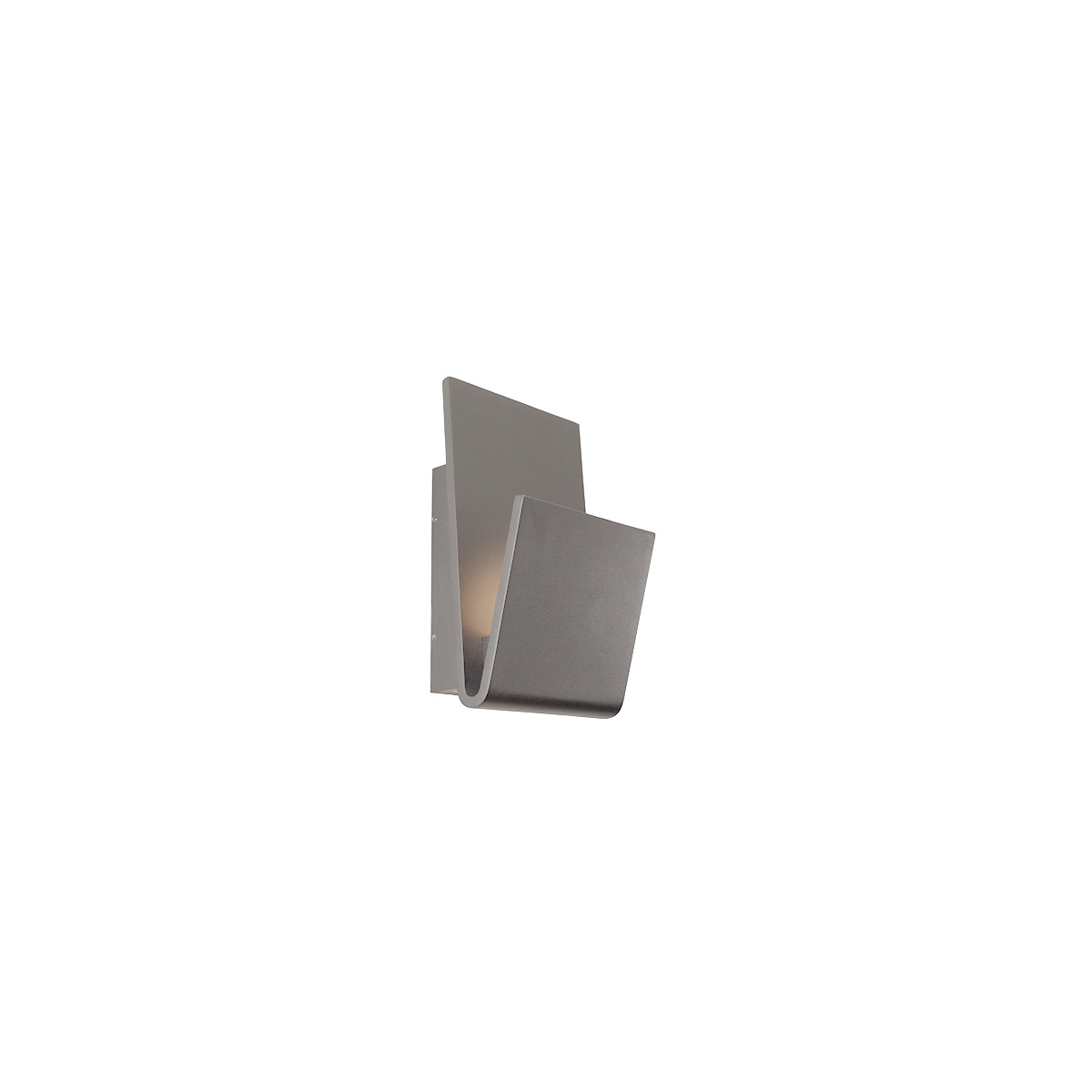 Logan LED 16 inch Grey Outdoor Wall Sconce in Gray