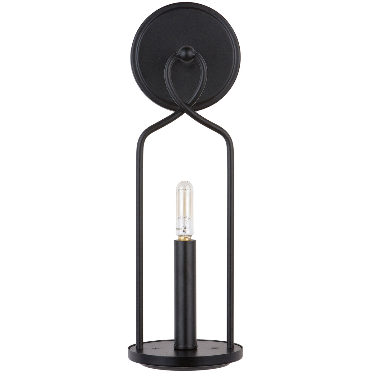Sonnet 1 Light 5 inch Matte Black Sconce Wall Light