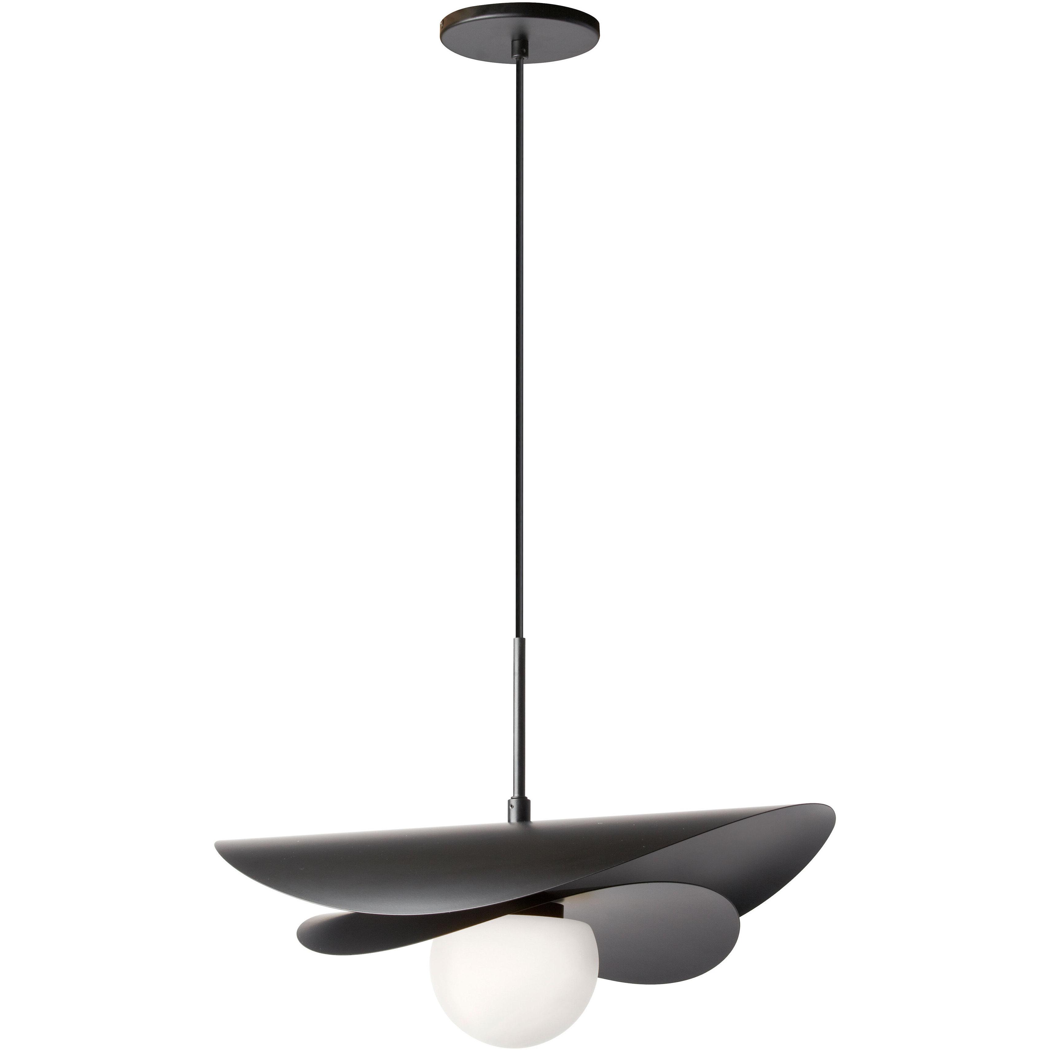 Paven LED 20 inch Matte Black Pendant Ceiling Light
