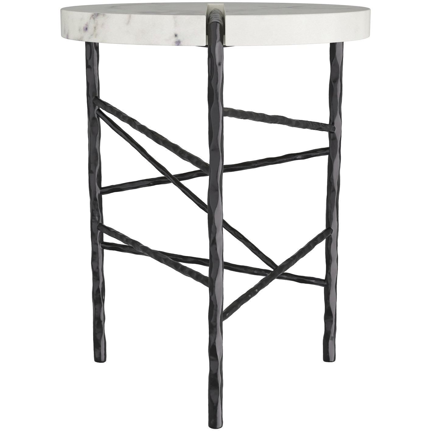 Atlas 24.5 X 18 inch White Accent Table