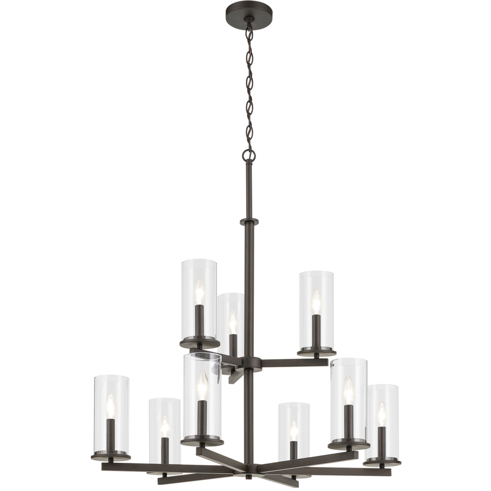 Crosby 9 Light Olde Bronze Chandelier Ceiling Light