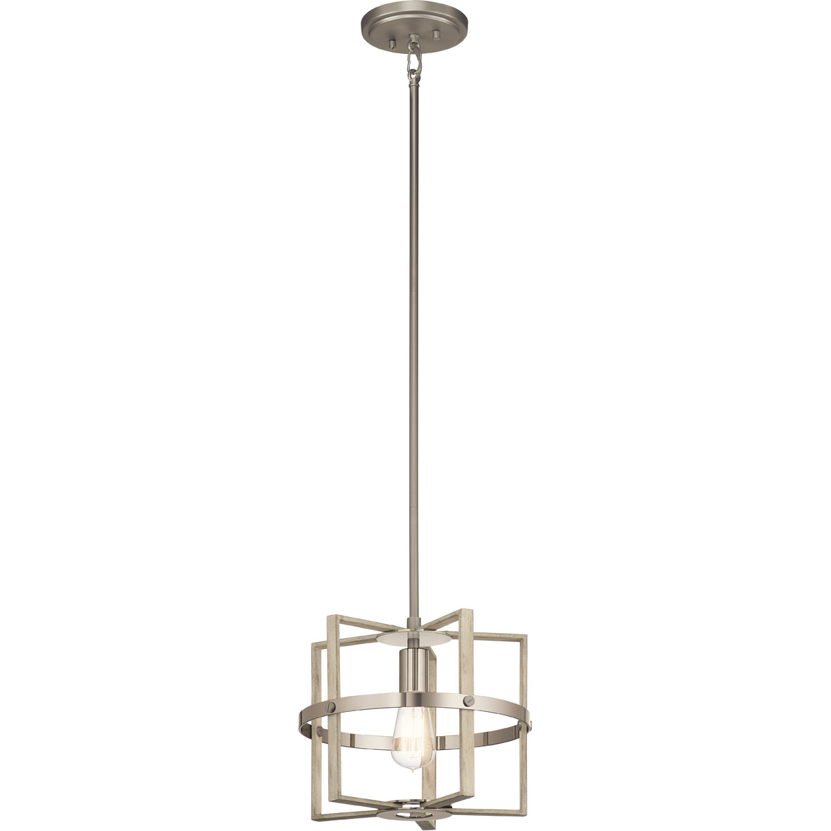 Peyton 1 Light 12.25 inch White Washed Wood Pendant Ceiling Light