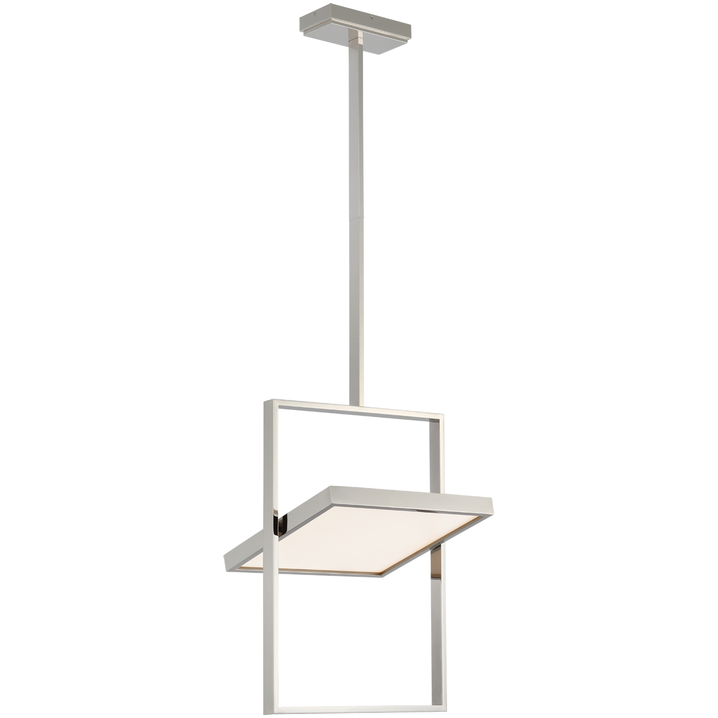 Lauren Rottet Entoure LED 17.25 inch Polished Nickel Rotating Pendant Ceiling Light