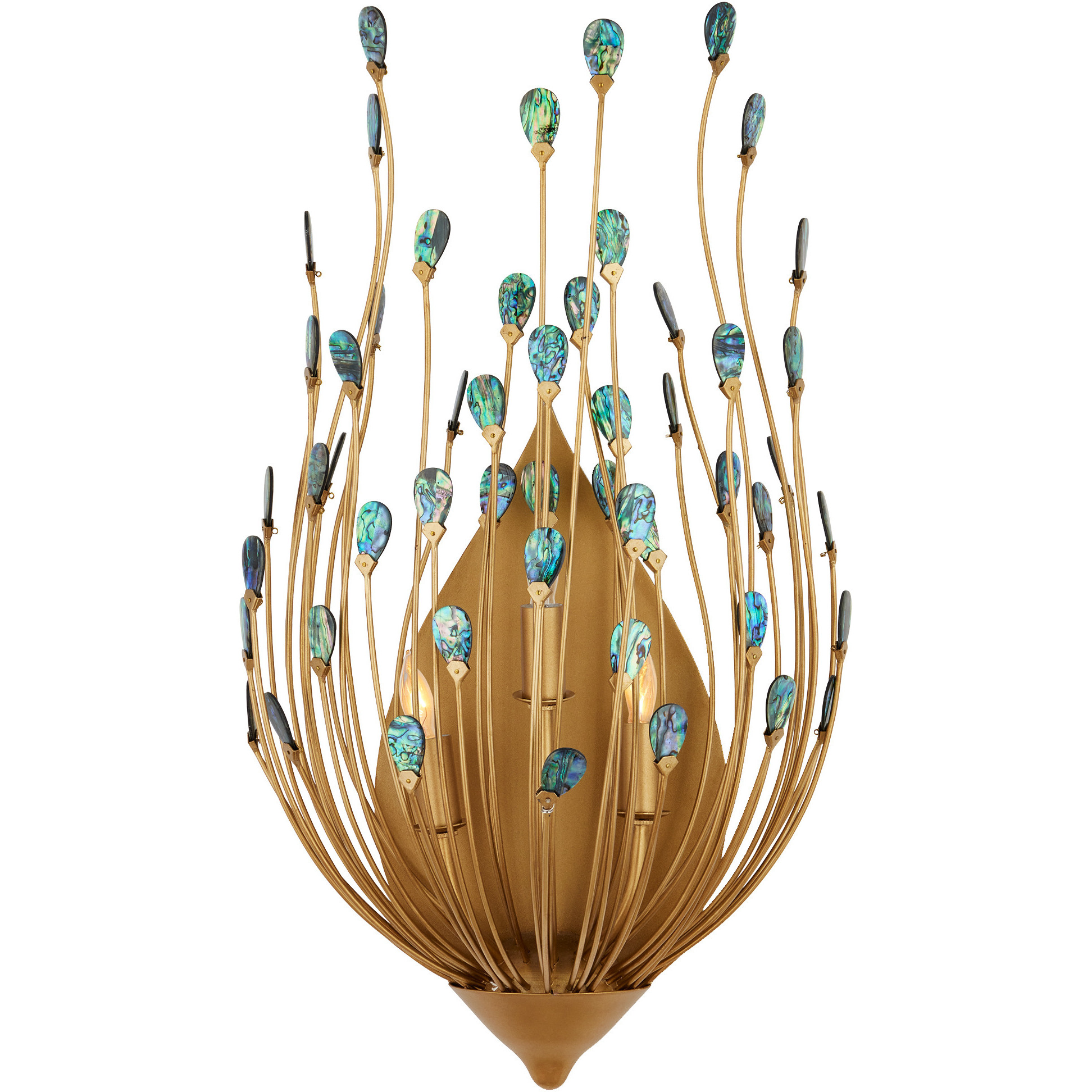Delphos 3 Light 13.5 inch Natural Wall Sconce Wall Light