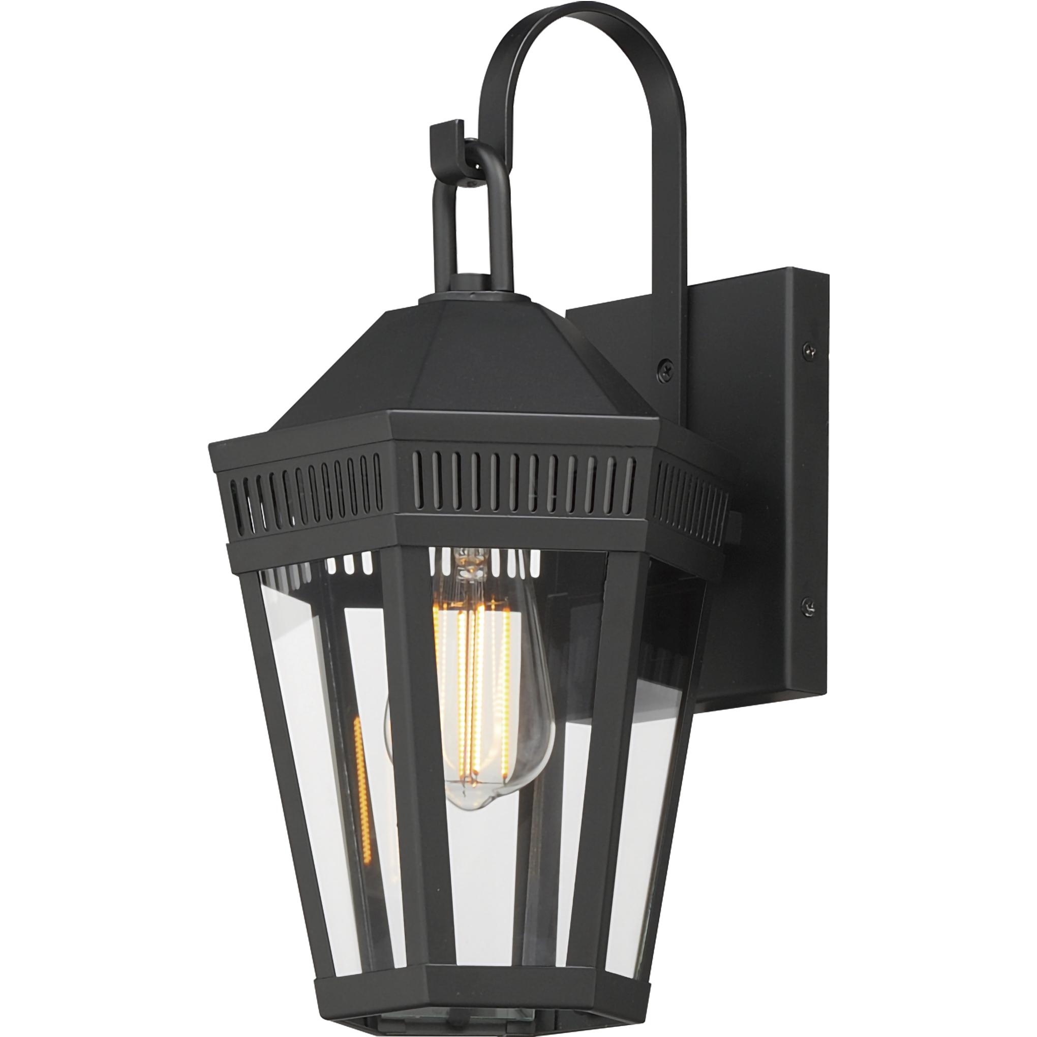 Oxford 1 Light 14.25 inch Black Outdoor Wall Mount