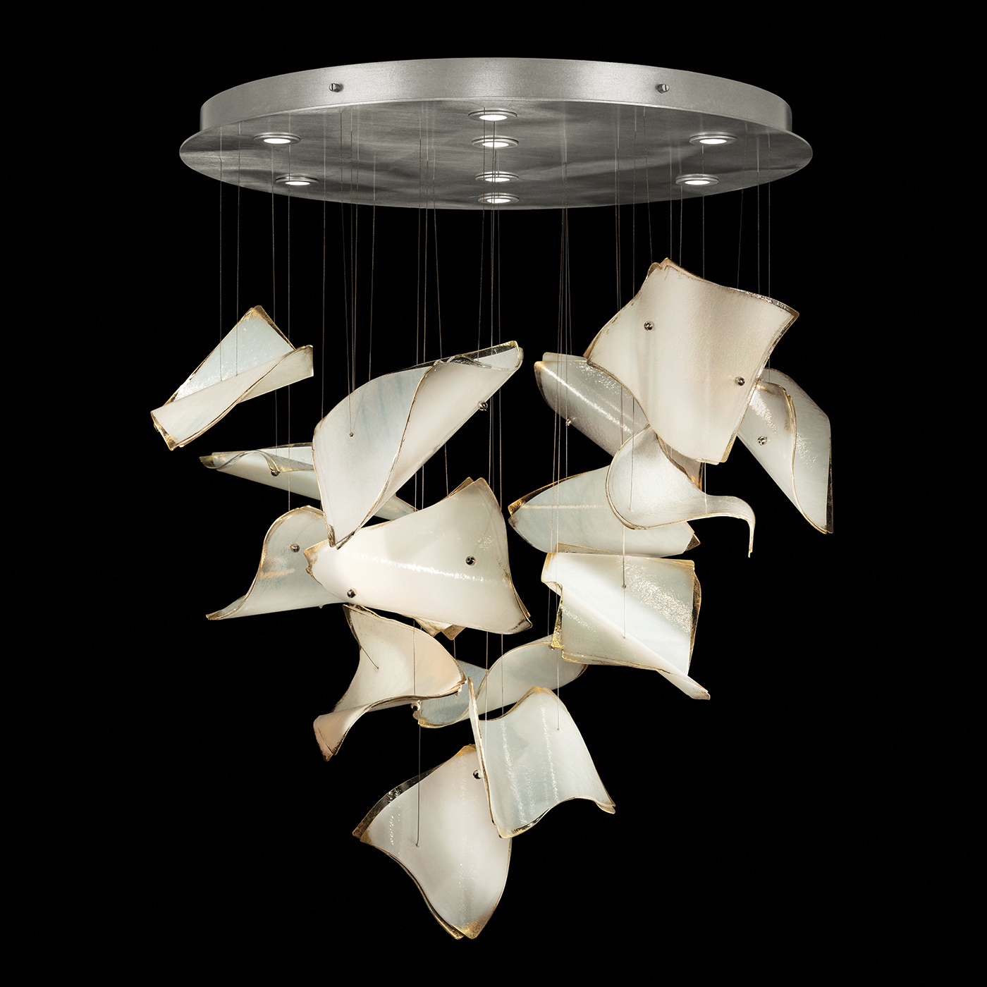 Elevate LED 37.5 inch Silver Pendant Ceiling Light