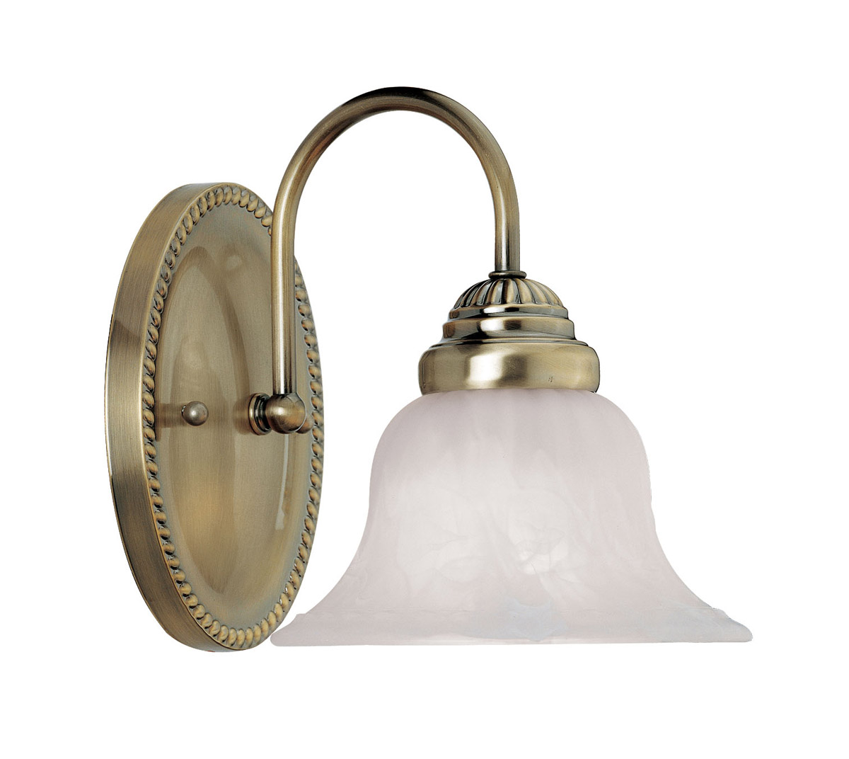 Livex Lighting Edgemont Bath Vanity Antique Brass 1 Light