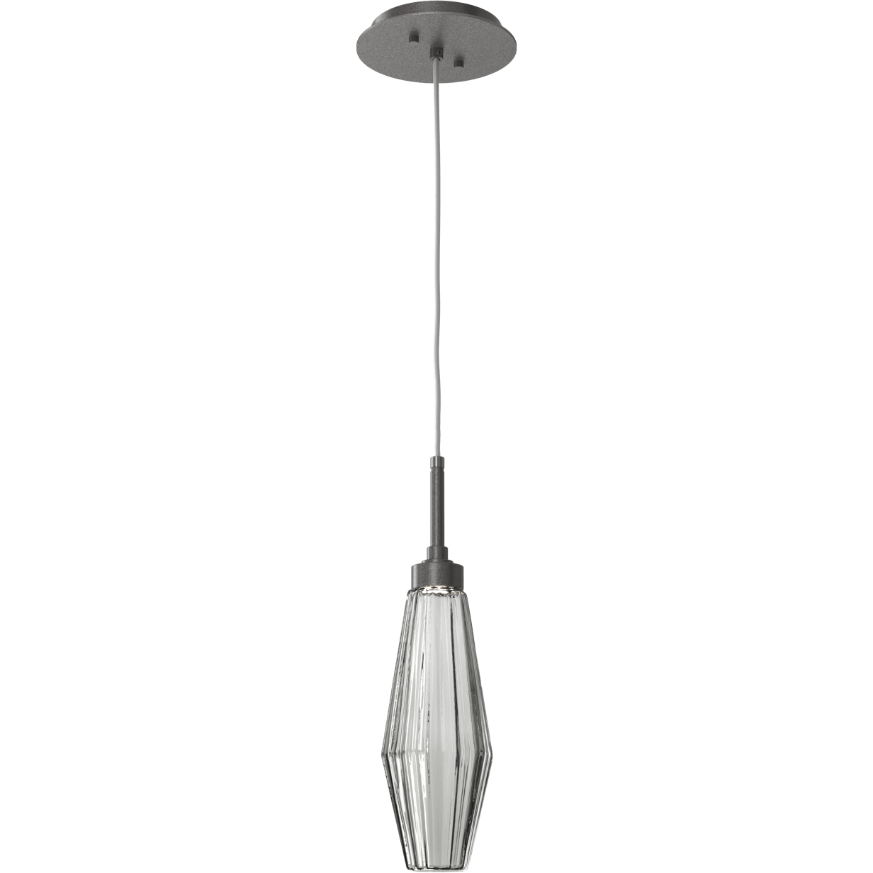 Aalto LED 3.8 inch Graphite Pendant Ceiling Light in 3000K LED, Optic ...