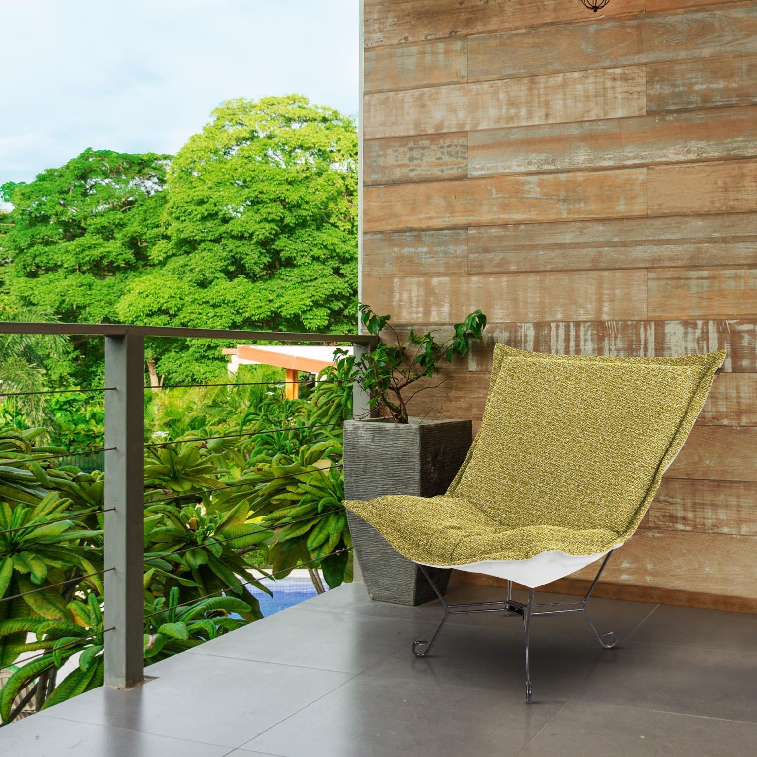 Alicante Moss Patio Scroll Puff Chair