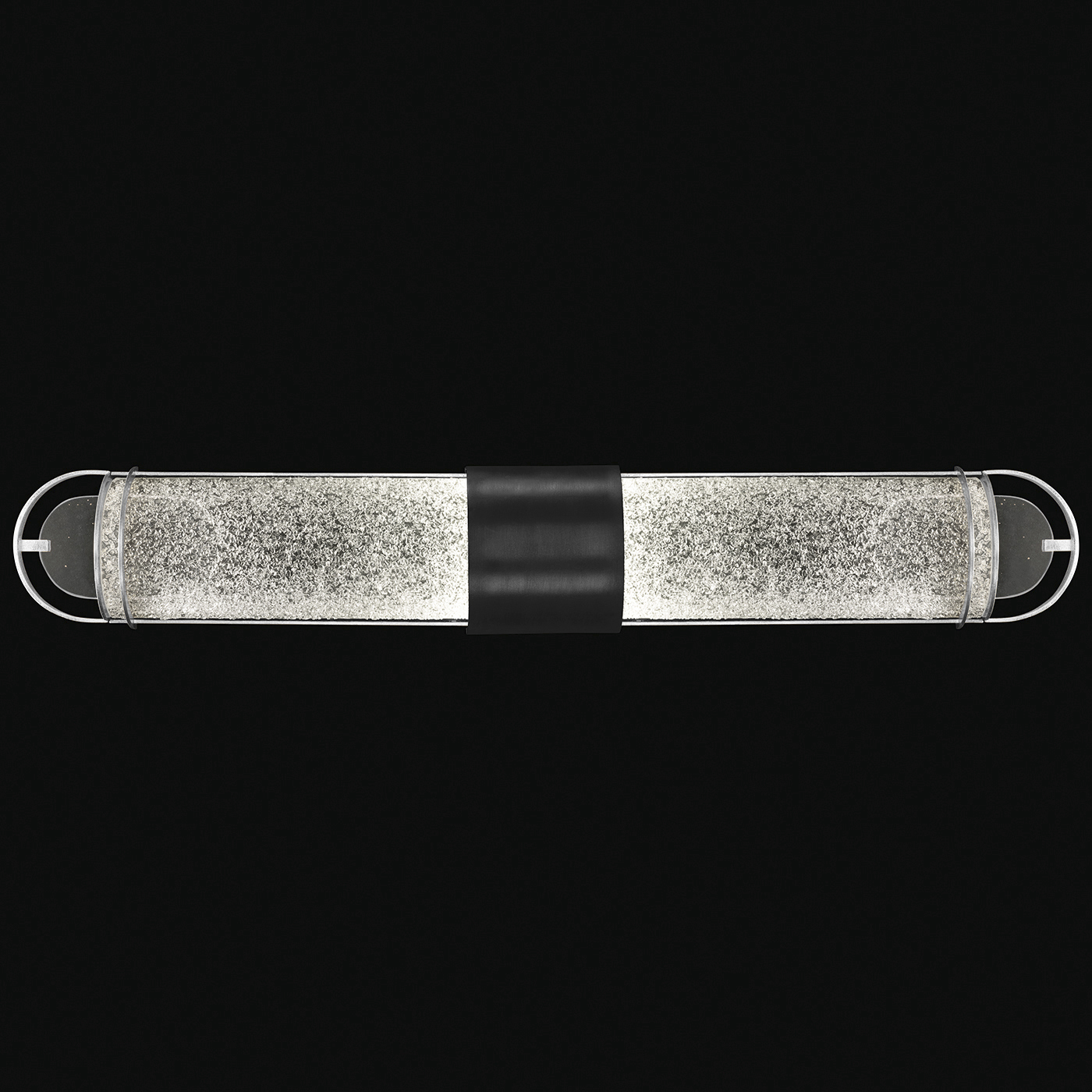 Bond 2 Light 35.3 inch Black and Silver Bath Bar Wall Light