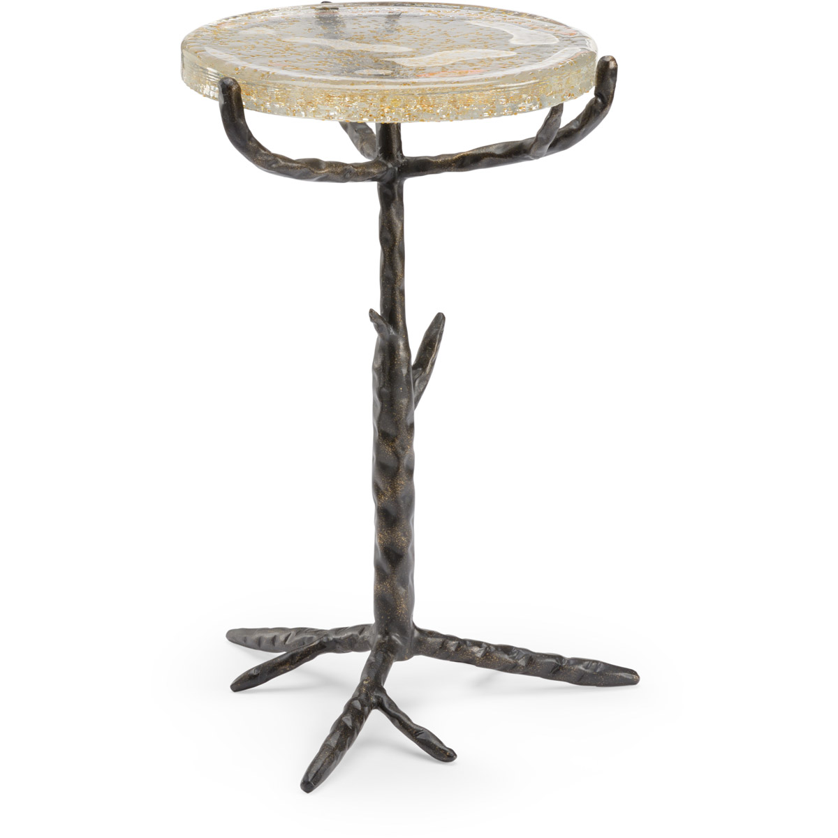 Chelsea House 20 X 14 inch Seeded/Bronze Side Table