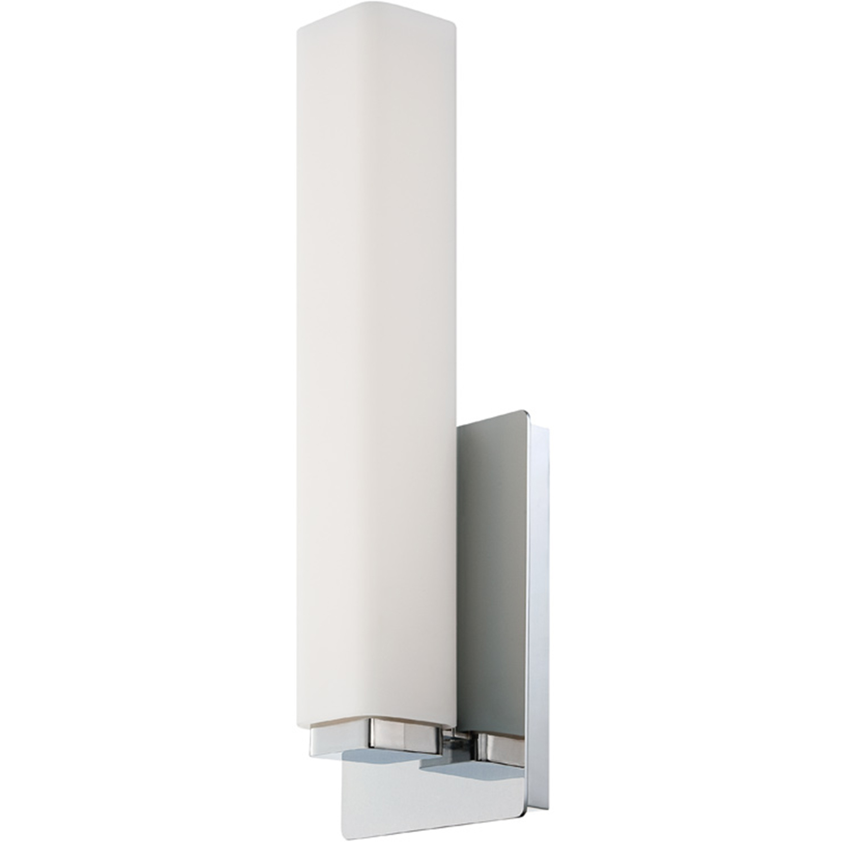 Vogue LED 3 inch Chrome ADA Wall Sconce Wall Light in 3500K, 15in.