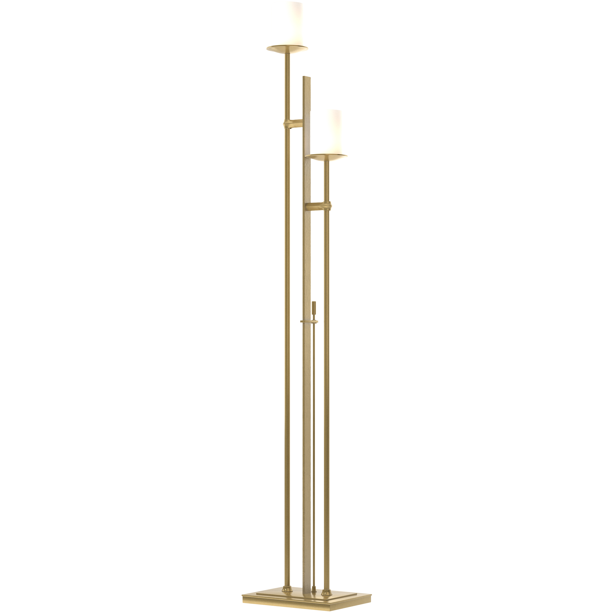 Rook 65.8 inch 100 watt Modern Brass Twin Floor Lamp Portable Light