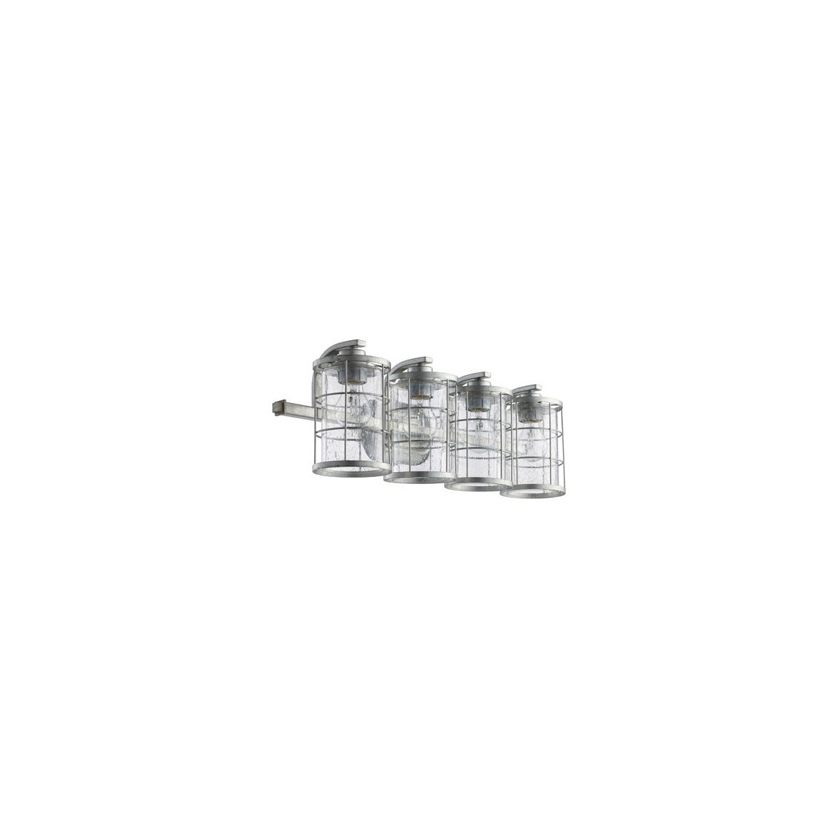 Ellis 4 Light 26.25 inch Tumbled Steel Vanity Light Wall Light