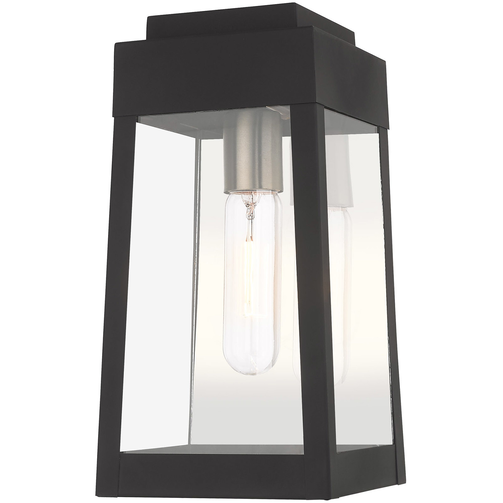 Oslo 1 Light 12 inch Black Outdoor Wall Lantern