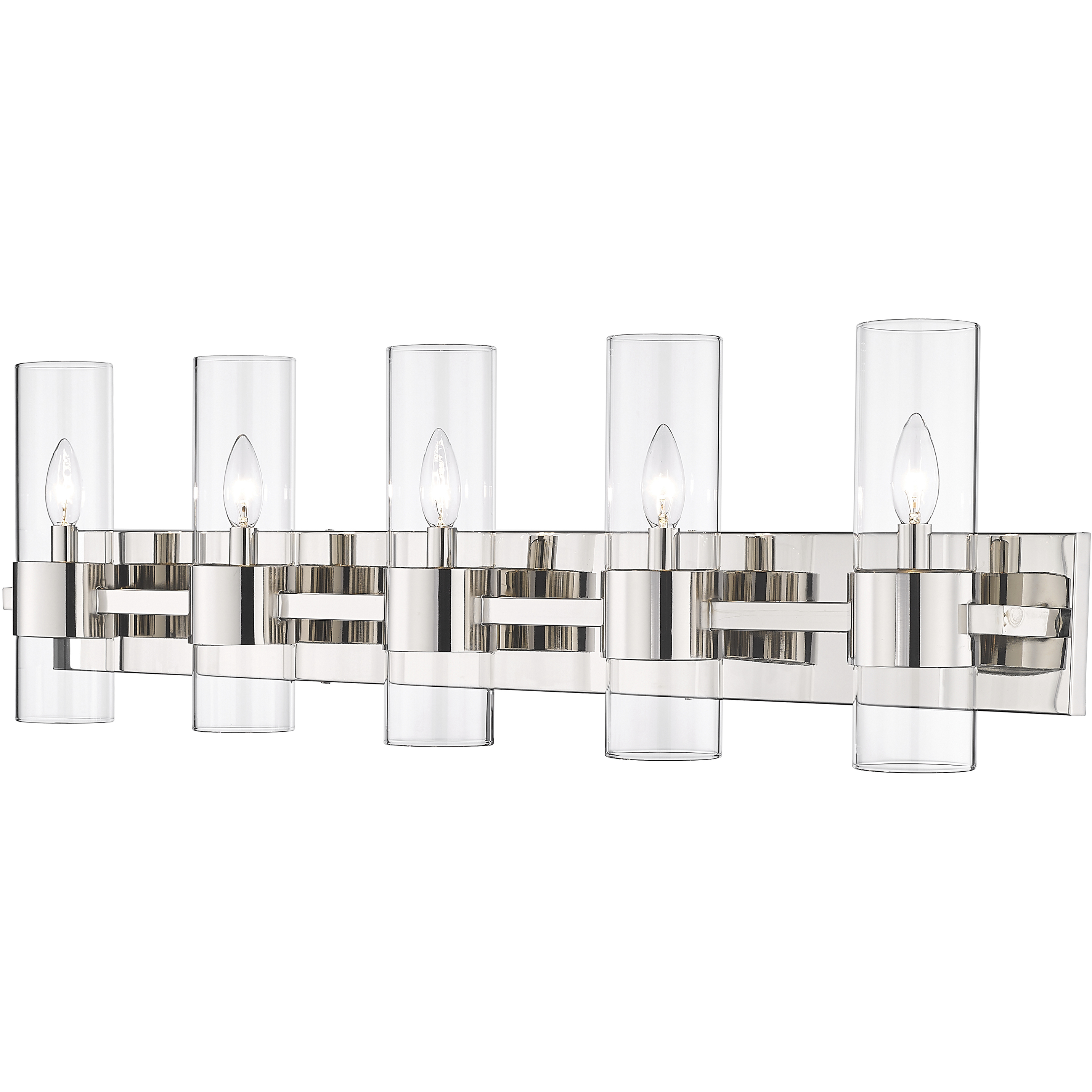 Lawson 5 Light 38 inch Polished Nickel Vanity Wall Light