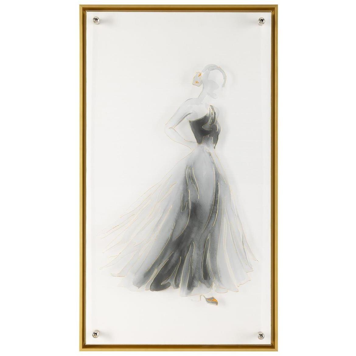 Deborah Pearce's Couture Noir 37.62 X 21.62 inch Giclee in III