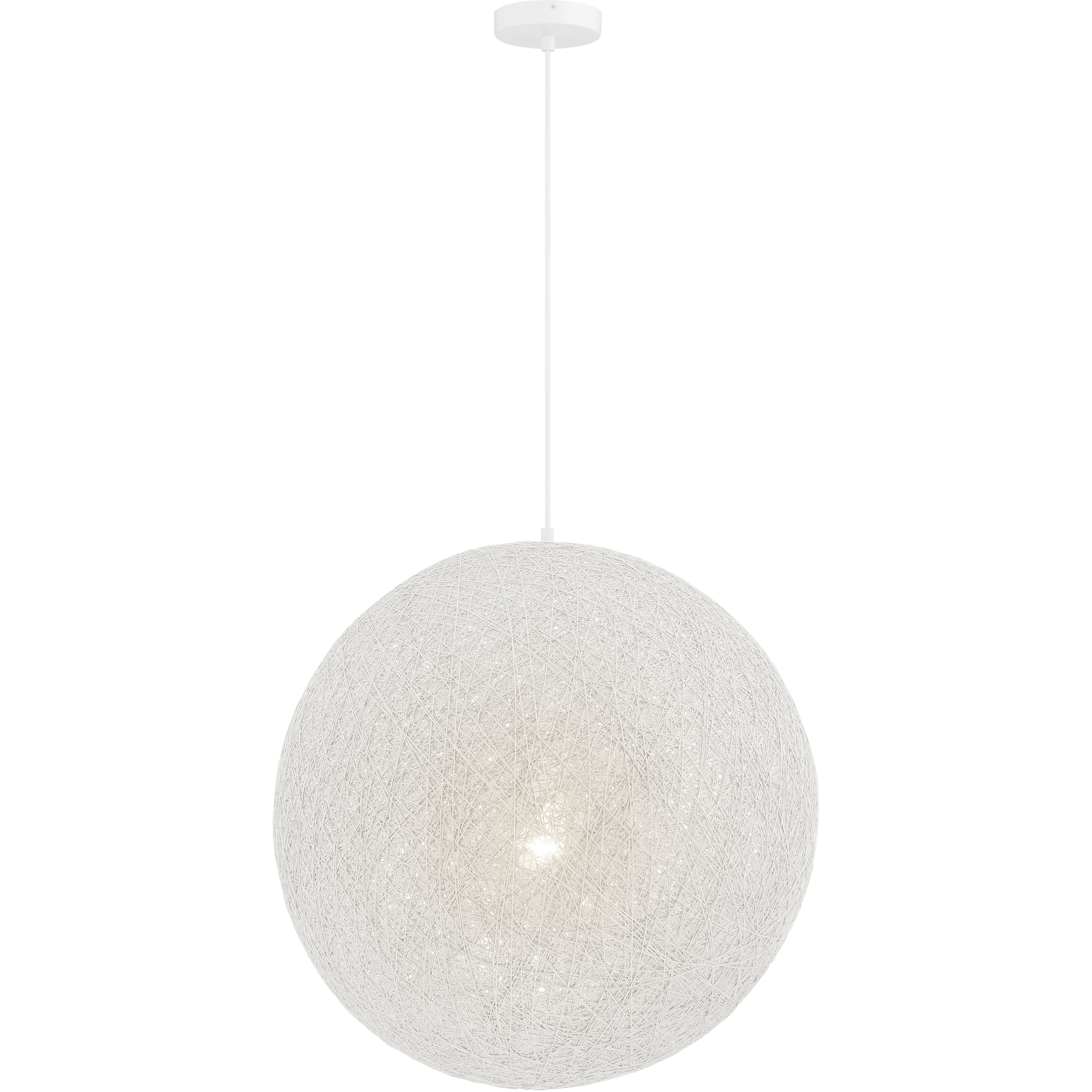 George Kovacs Entwined 1 Light 24 inch Matte White Pendant Ceiling Light P5571-44B - Open Box