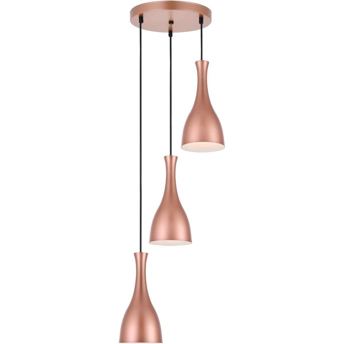 Aiken 3 Light 14 inch Honey Gold Pendant Ceiling Light