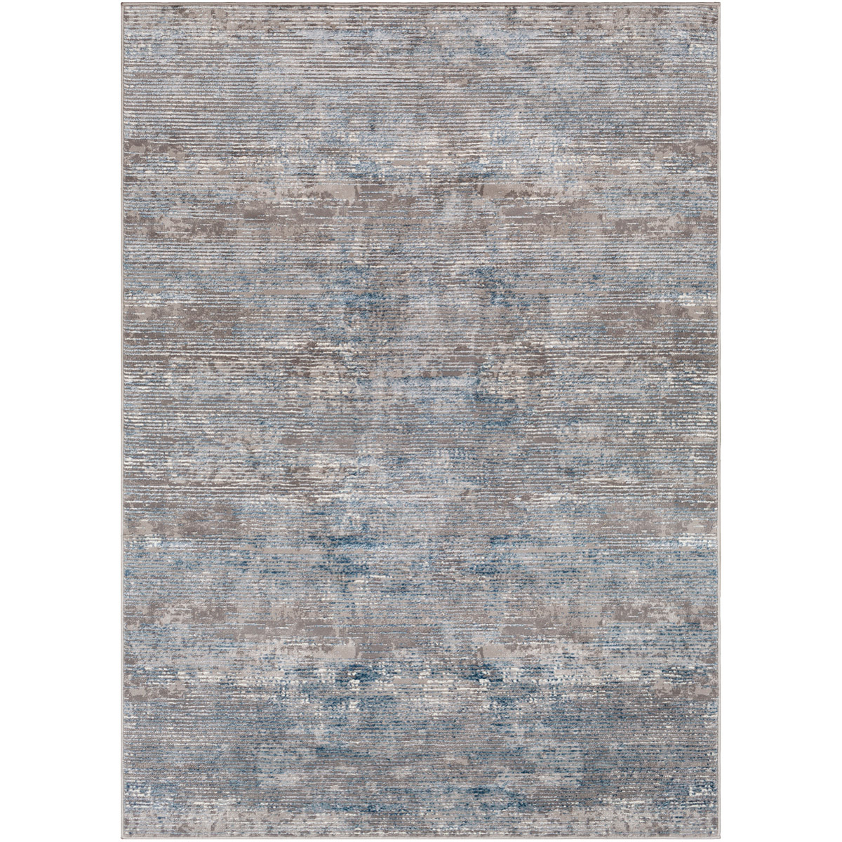 Katmandu 35 X 24 inch Denim/Light Gray/Charcoal/Medium Gray/Ivory Rugs