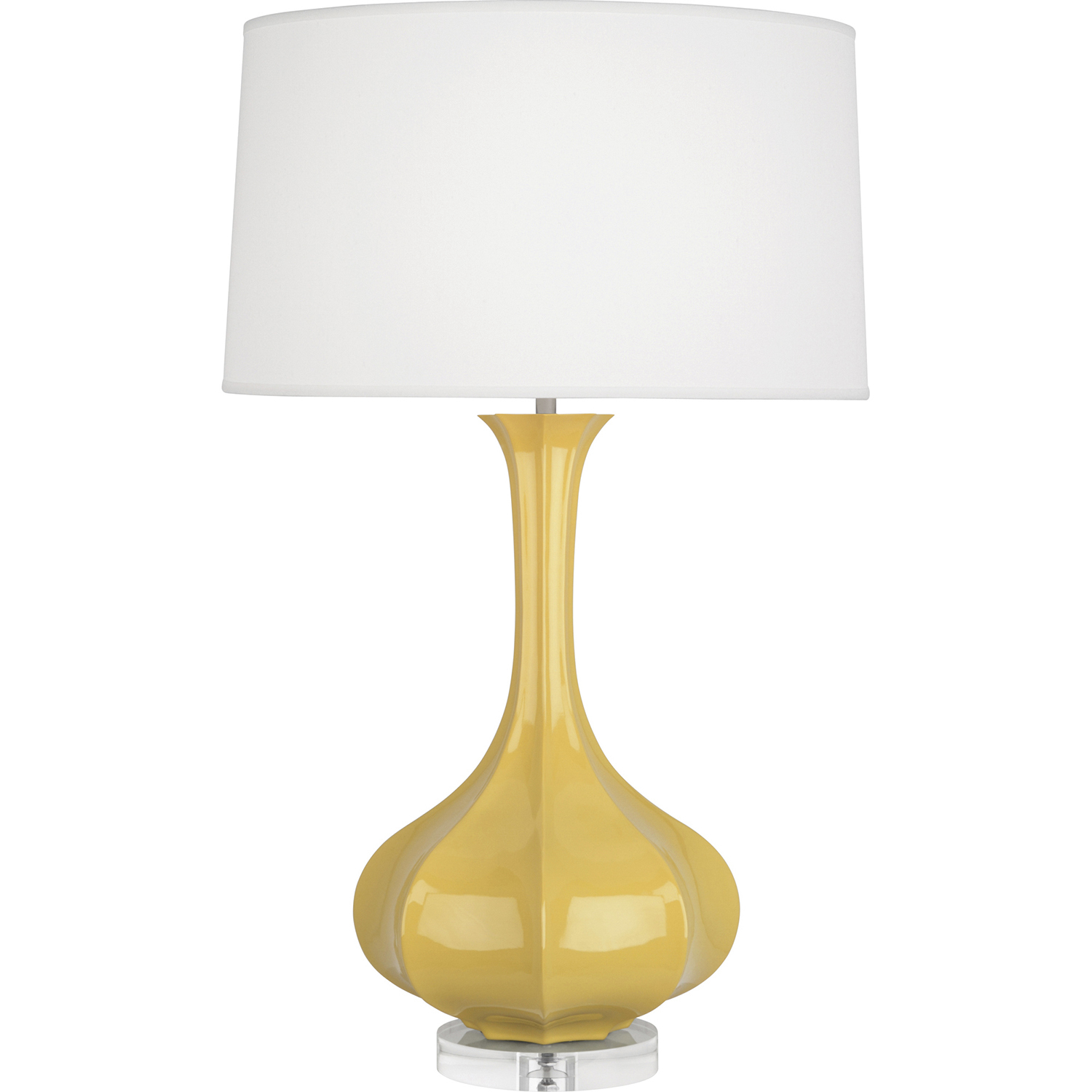 Pike 32.75 inch 150 watt Sunset Yellow Table Lamp Portable Light in Lucite
