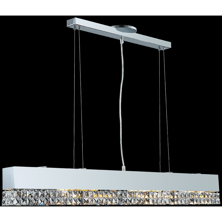 Fashionable Broadway 6 Light 3 inch Silver Chandelier Ceiling Light