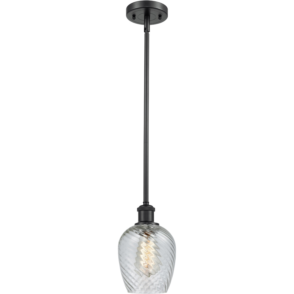 Ballston Salina 1 Light 5 inch Matte Black Pendant Ceiling Light, Ballston