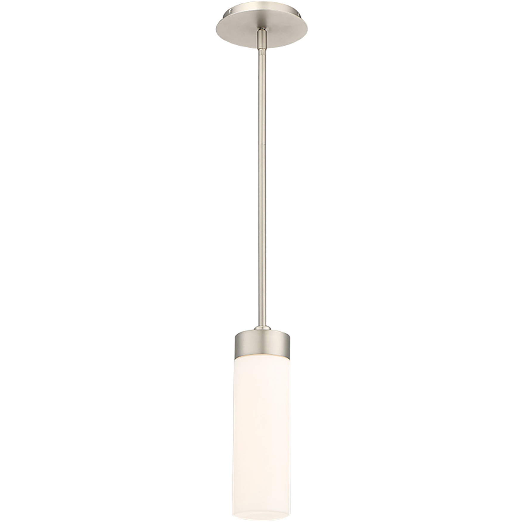 Elementum LED 3.5 inch Satin Nickel Pendant Ceiling Light in 3000K, dweLED