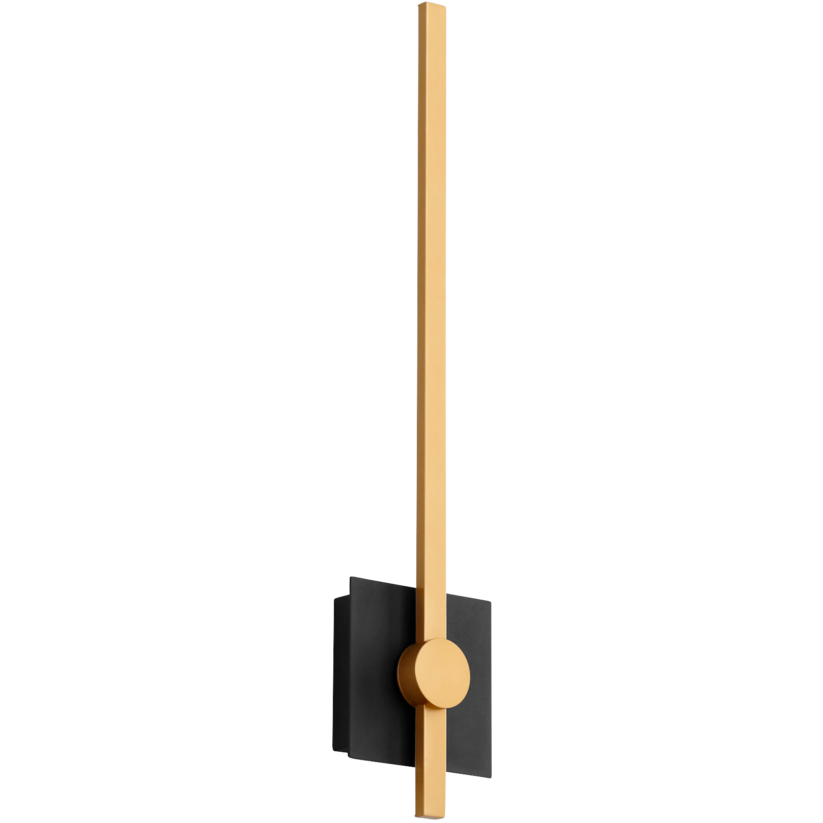 Zora 1 Light 21 inch Black/Industrial Brass Sconce Wall Light