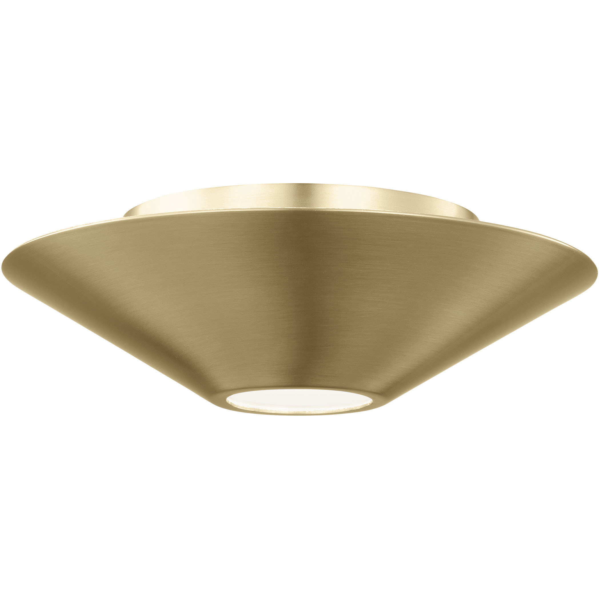 Kelly by Kelly Wearstler Echo LED 8.38 inch Burnished Brass Flush Mount and Sconce Ceiling Light