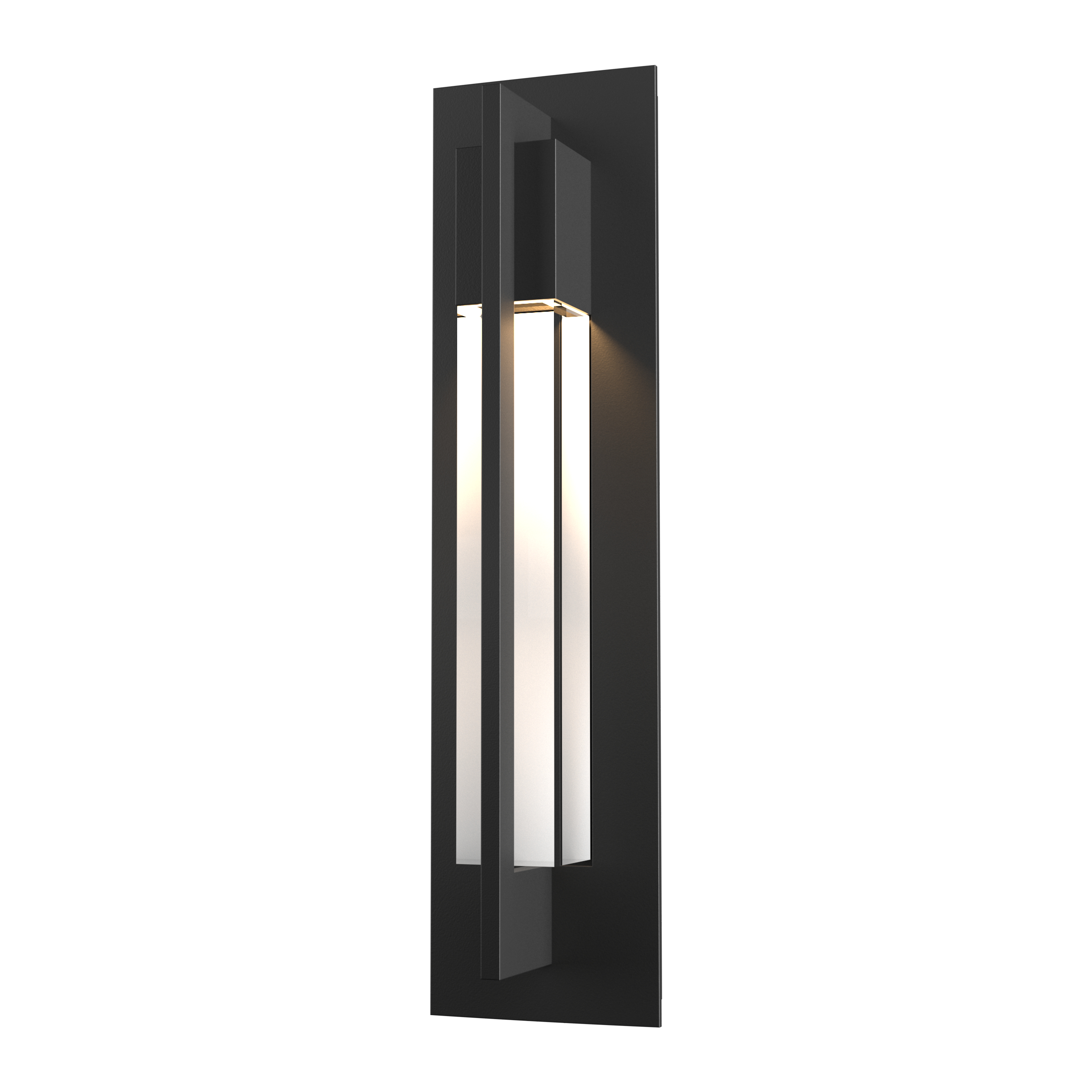 Axis 1 Light 19 inch Coastal Black Outdoor Sconce