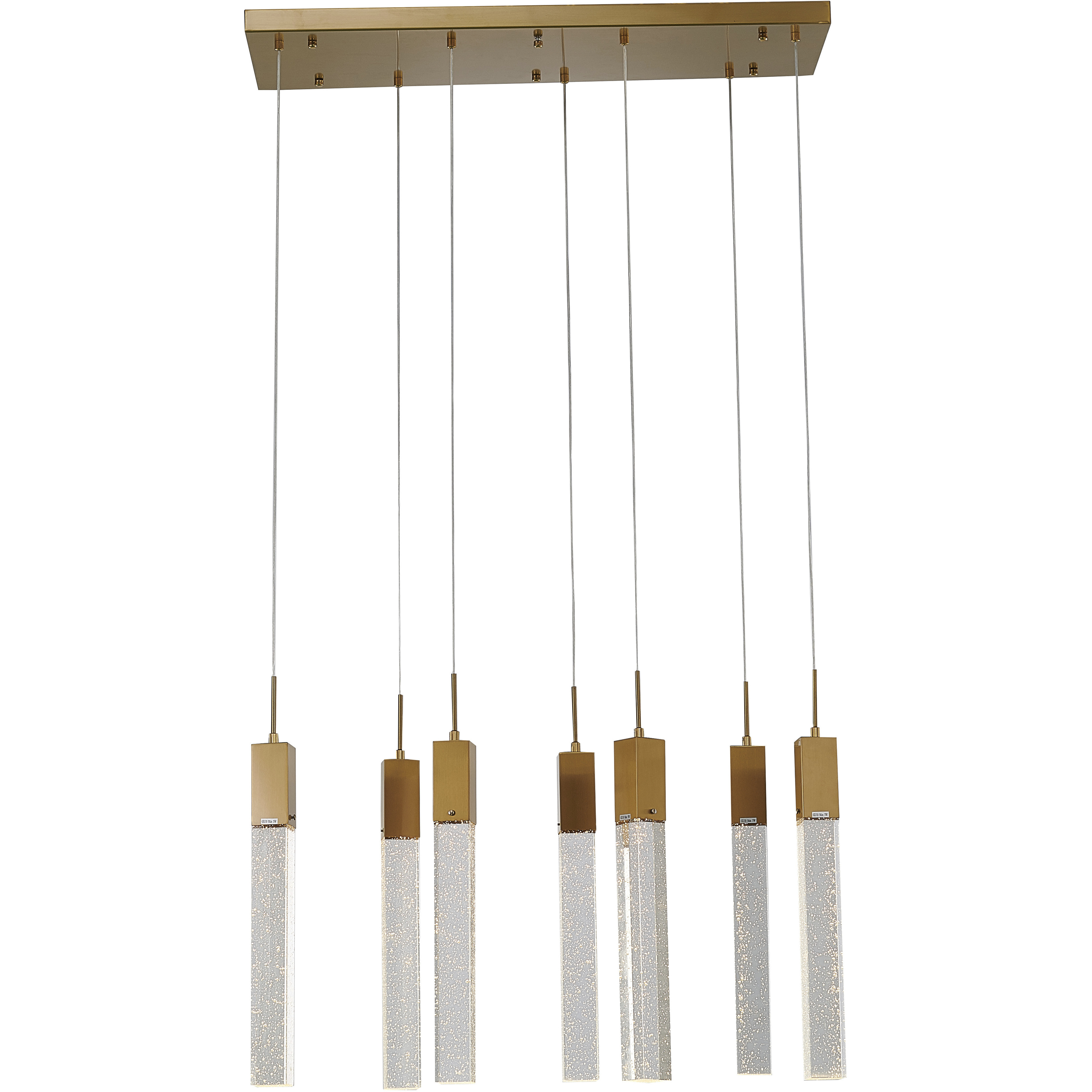 Canada 7 Light 35.4 inch Gold Island Lighting Ceiling Light