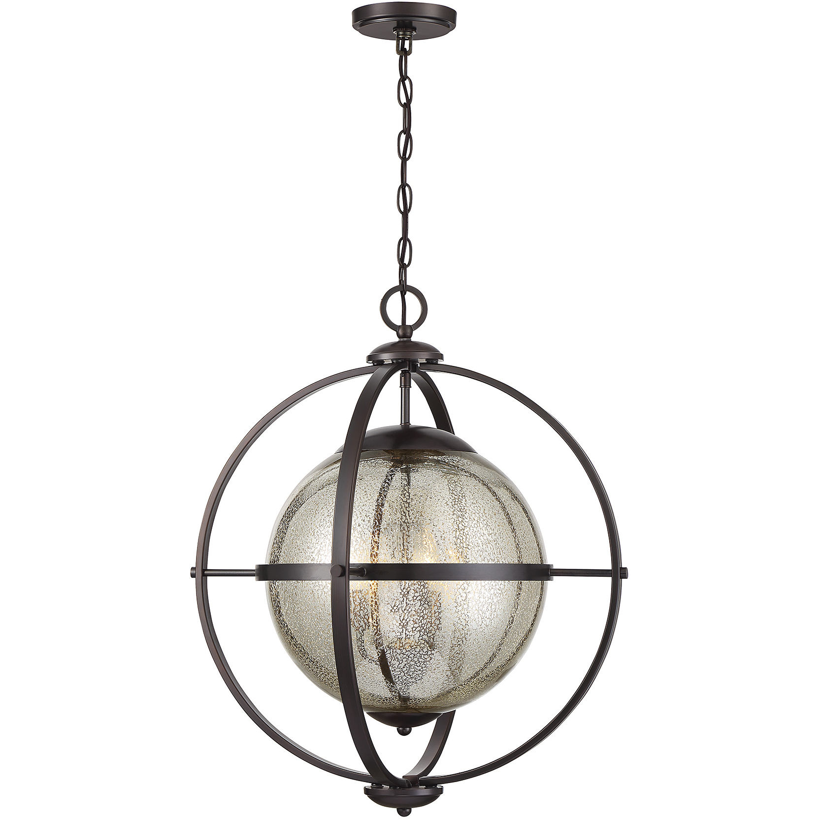 Pearl 3 Light 21 inch Oiled Burnished Bronze Pendant Ceiling Light in Oil Burnished Bronze