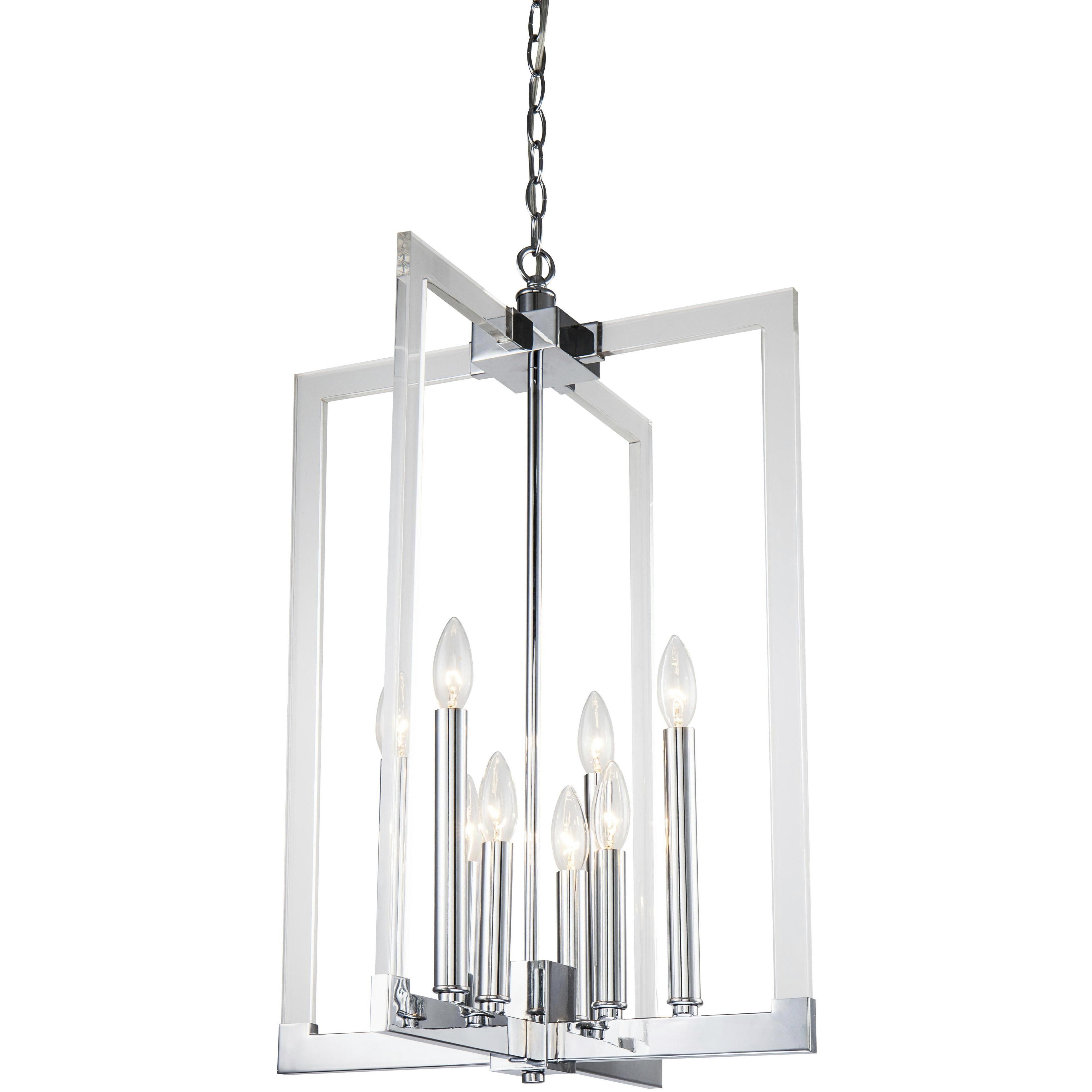 Canada 8 Light 18 inch Chrome Chandelier Ceiling Light