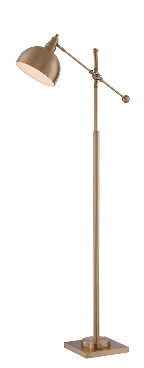 Cupola 58 inch 23.00 watt Brushed Brass Floor Lamp Portable Light
